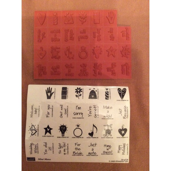 INVENTORY REDUCTION SALE. Stampin Up Mini Mates Set of 28 B6 - Picture 1 of 5